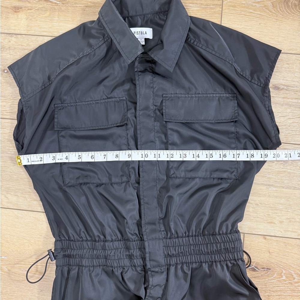 Pistola Jade Waist Utility Black Jumpsuit Modern Women’s Small EUC - Picture 13 of 16
